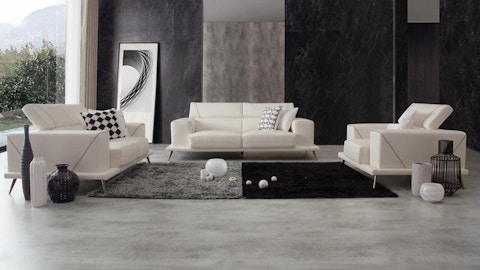 Laurence Leather Sofa Suite 3 + 2 + 1 3 Thumbnail