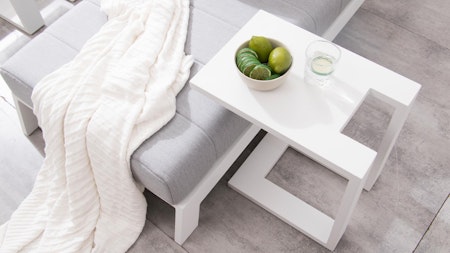 Noosa1 White Outdoor Side Table