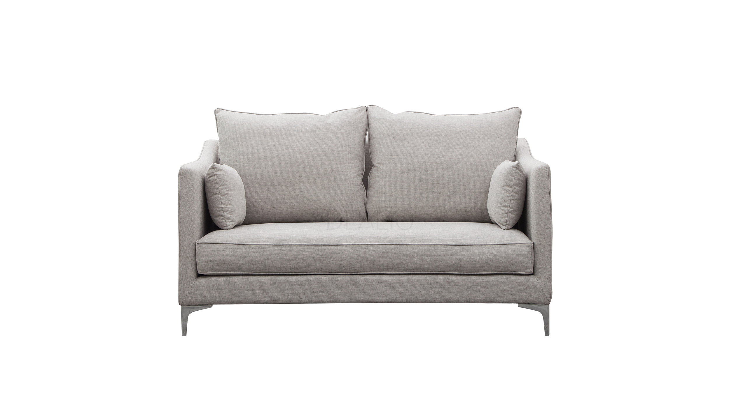 ADA Fabric Two Seat Sofa (Fabric- Gravity Sand ,leg-corner Leg  Chrome ,fill- Feather ,firmness- Soft - SKU1364460) 2