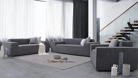 Orion Fabric Sofa Suite 3 + 2 + 1 6 Thumbnail