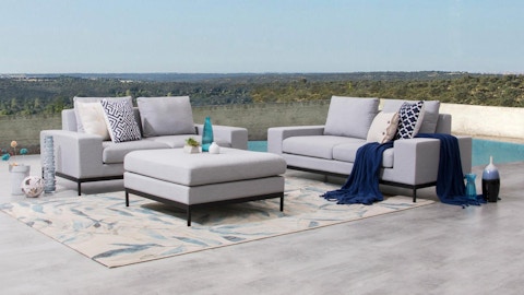 June Outdoor Fabric Sofa Suite 2 + 2 With Ottoman 7 Thumbnail