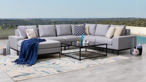 June Outdoor Fabric Modular Lounge With Coffee Table 5 Thumbnail
