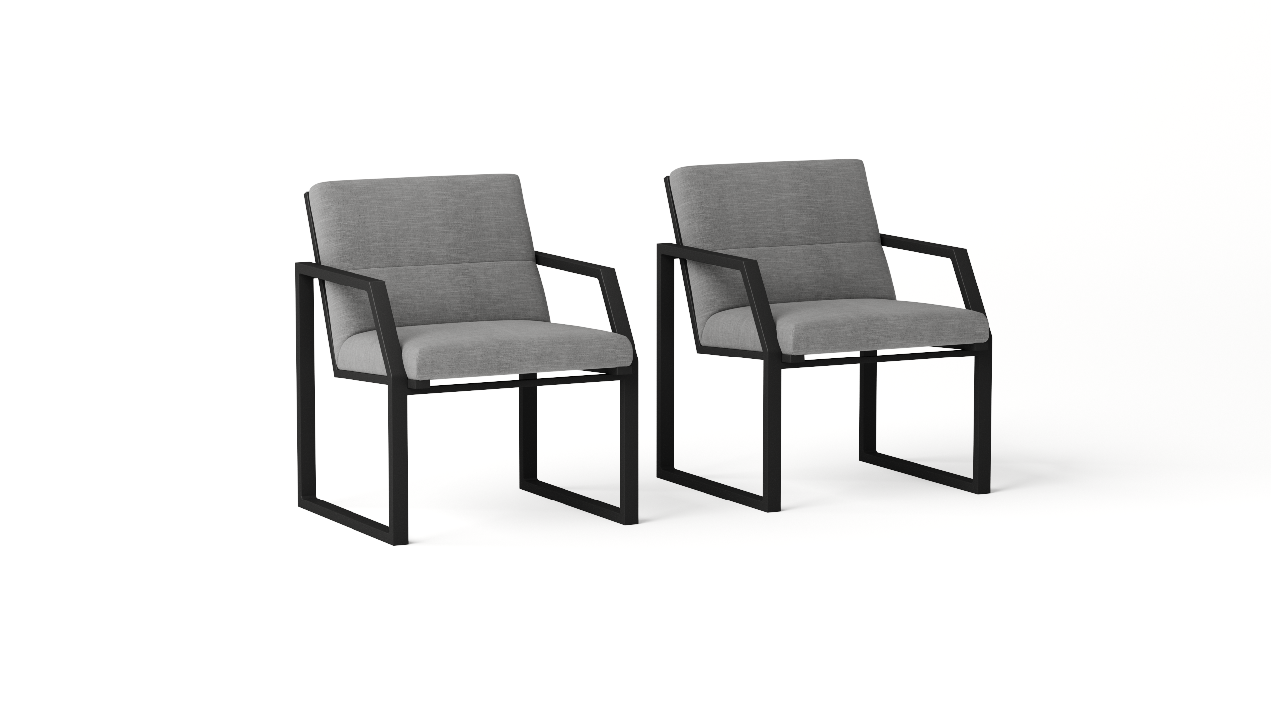 Invini Black Outdoor Dining Chair Set Of Two 4 Thumbnail