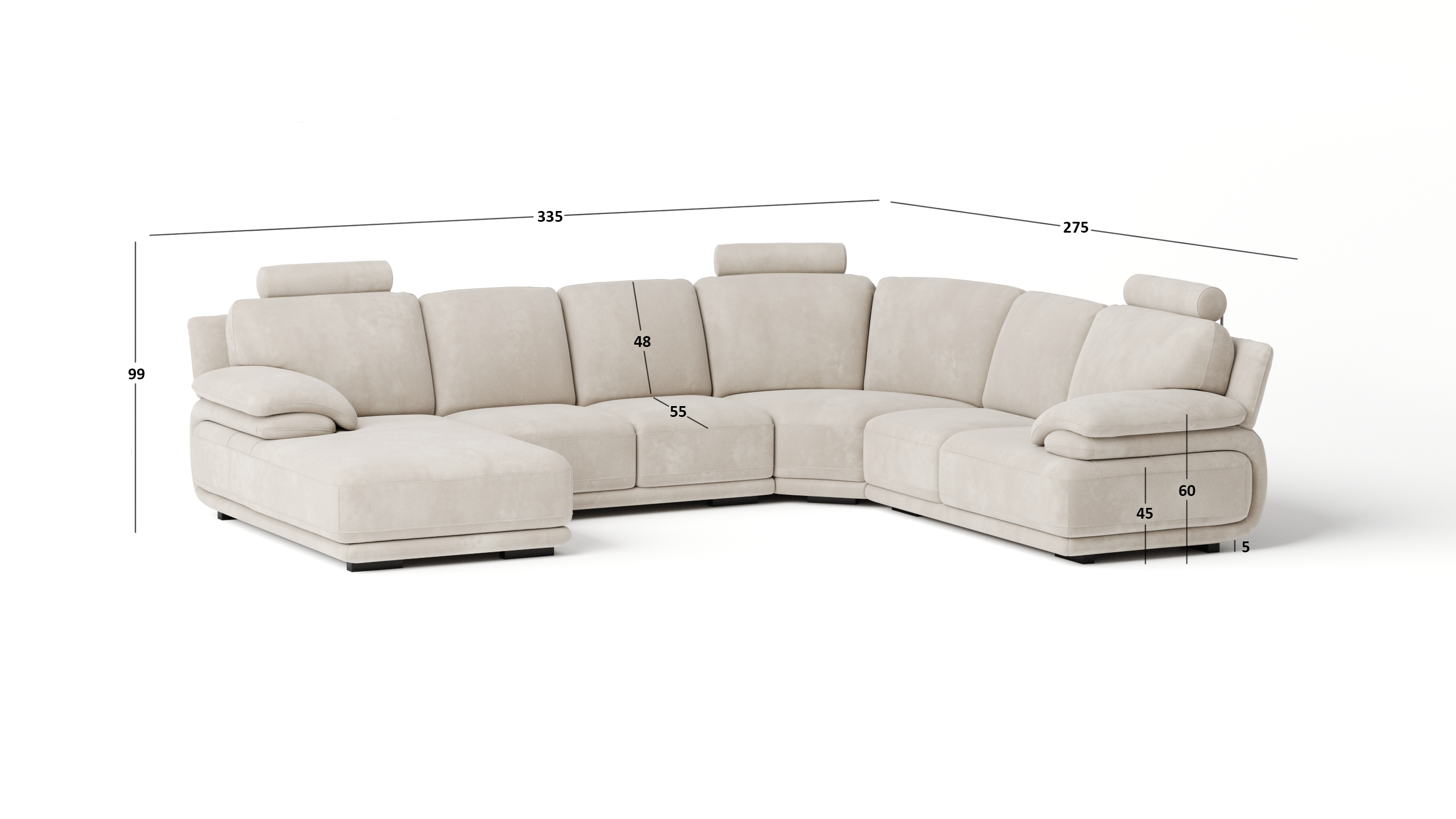 Juliet Fabric Modular Lounge Option A 6 Thumbnail