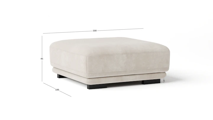 Juliet Fabric Ottoman 75x130x45