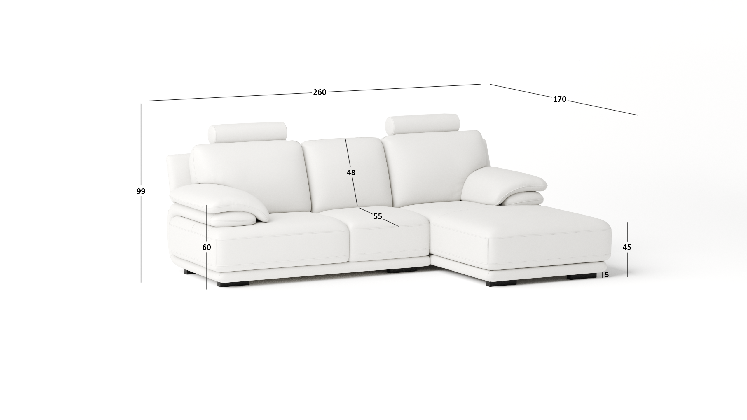 Juliet Leather Chaise Lounge Option A 4 Thumbnail