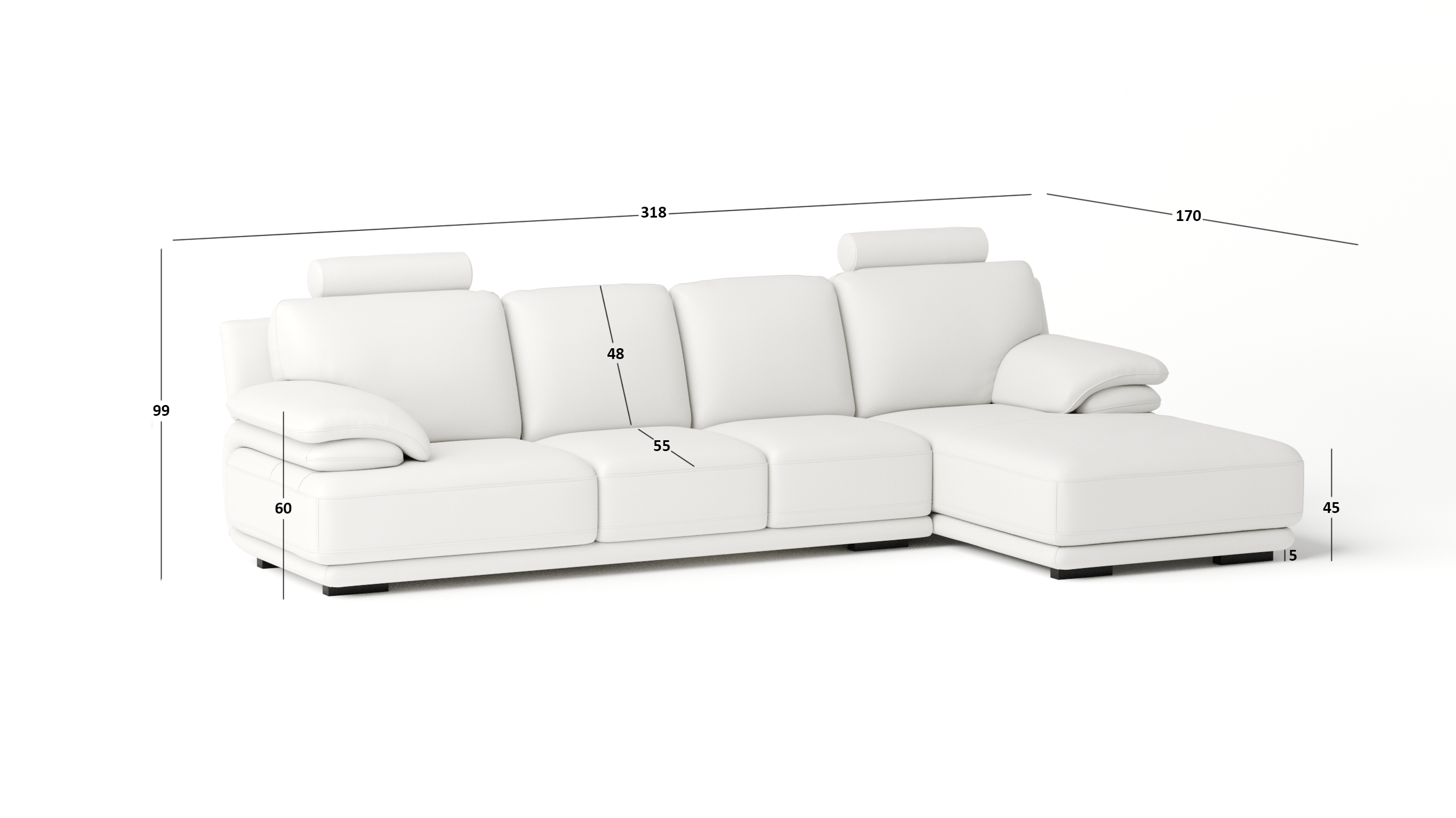 Juliet Leather Chaise Lounge Option C 3 Thumbnail