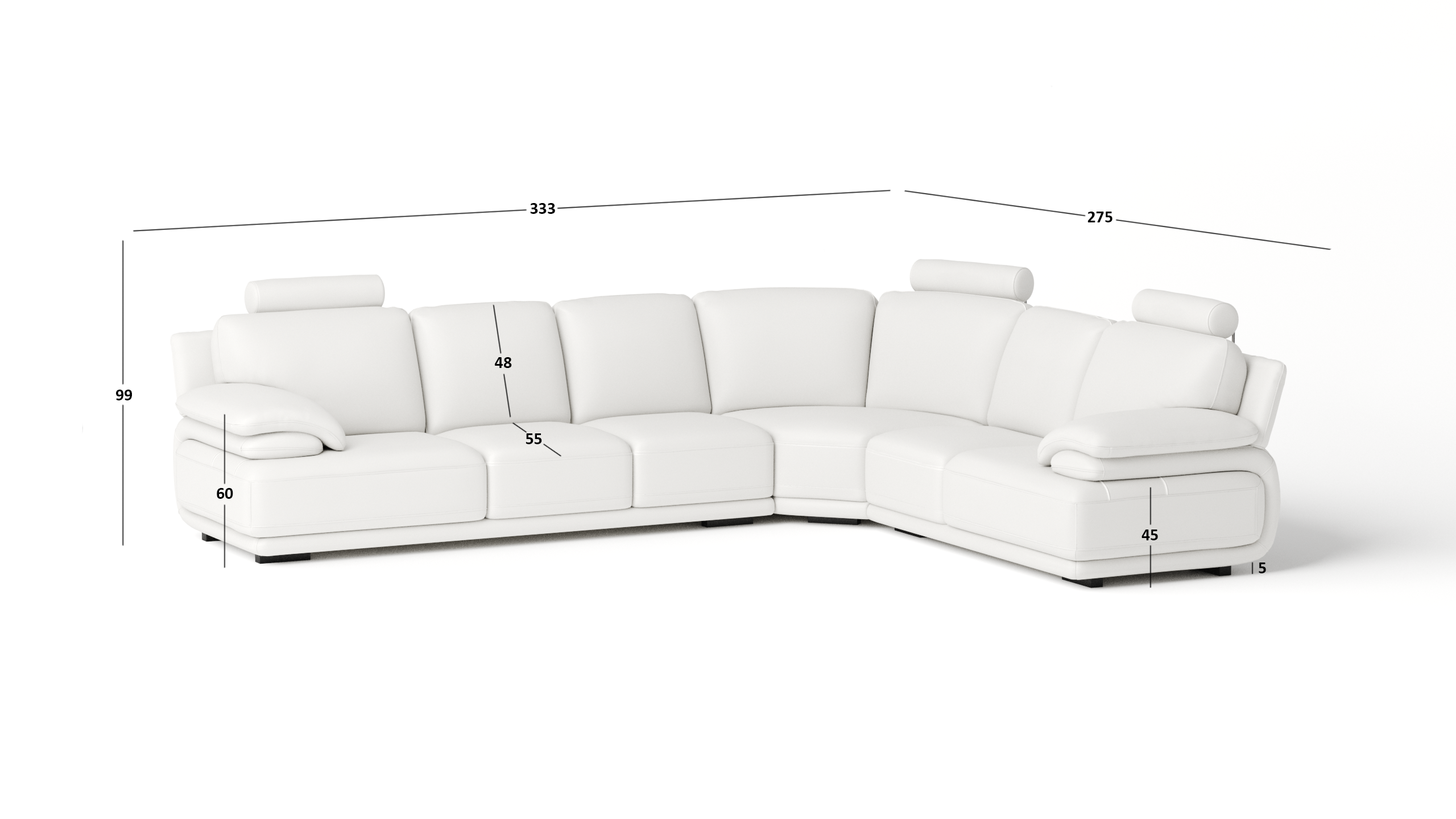 Juliet Leather Corner Lounge Option D 10 Thumbnail