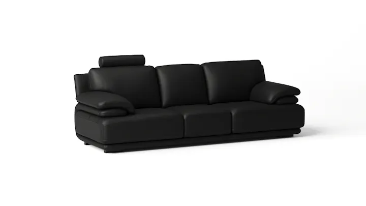 Juliet Leather Three Seat Sofa