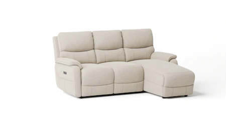Kelsea Fabric Chaise Lounge Option A with Power Recliner