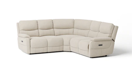 Kelsea Fabric Corner Lounge Option A with Power Recliner