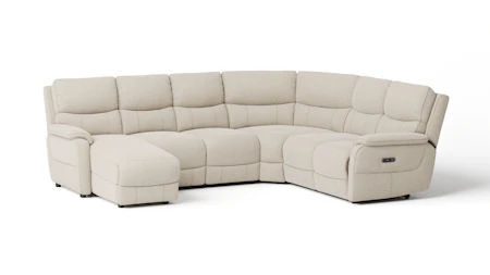 Kelsea Fabric Modular Lounge Option A with Power Recliner