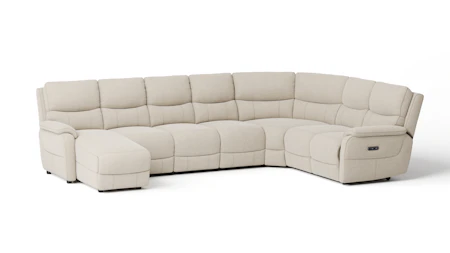 Kelsea Fabric Modular Lounge Option B with Power Recliner