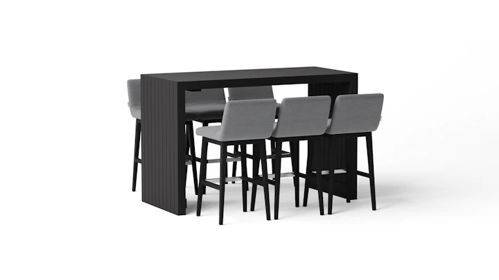 Kroes 7-piece Outdoor Aluminium Bar Set