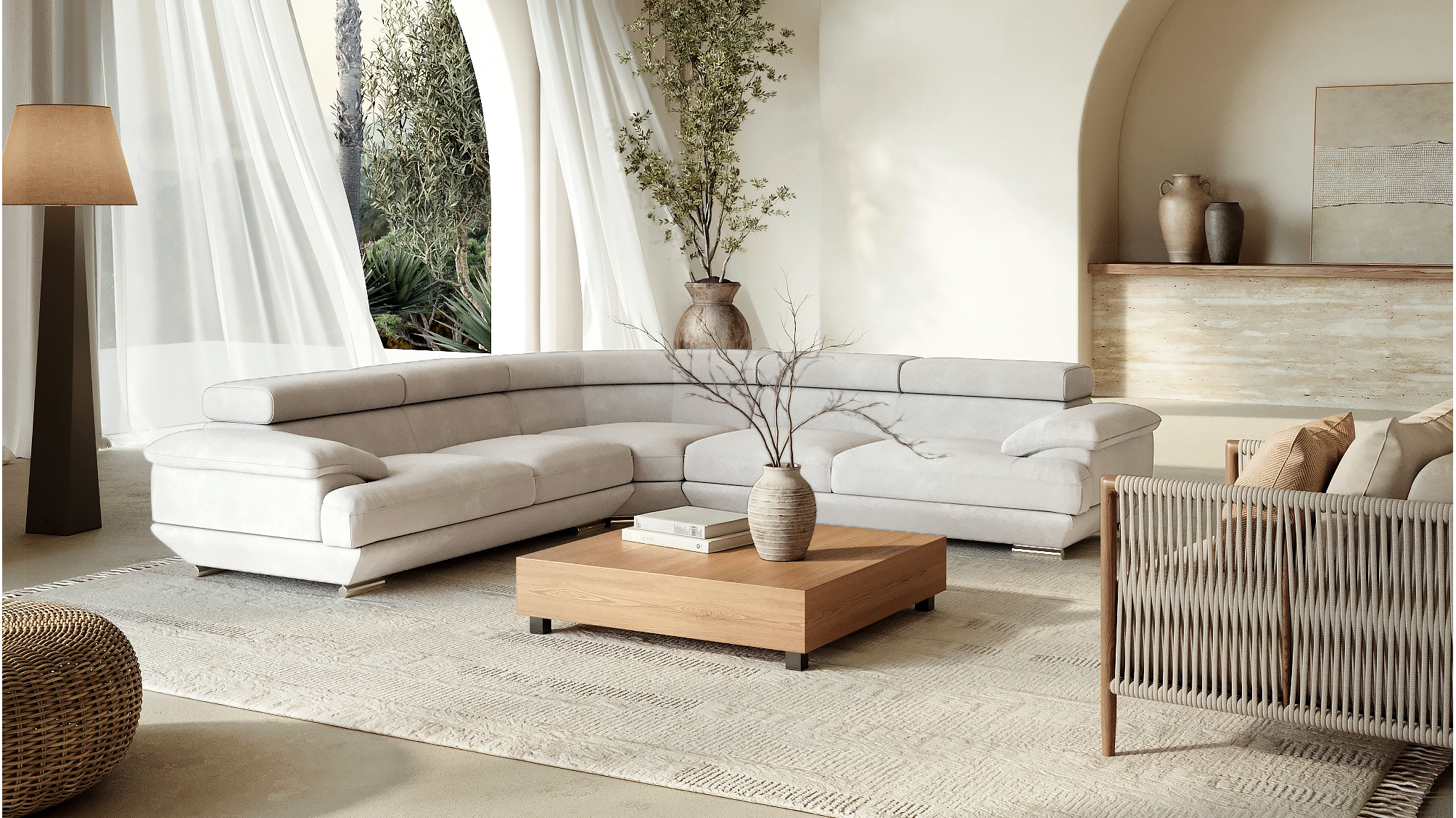 Lexington Fabric Corner Lounge Option A 8 Thumbnail