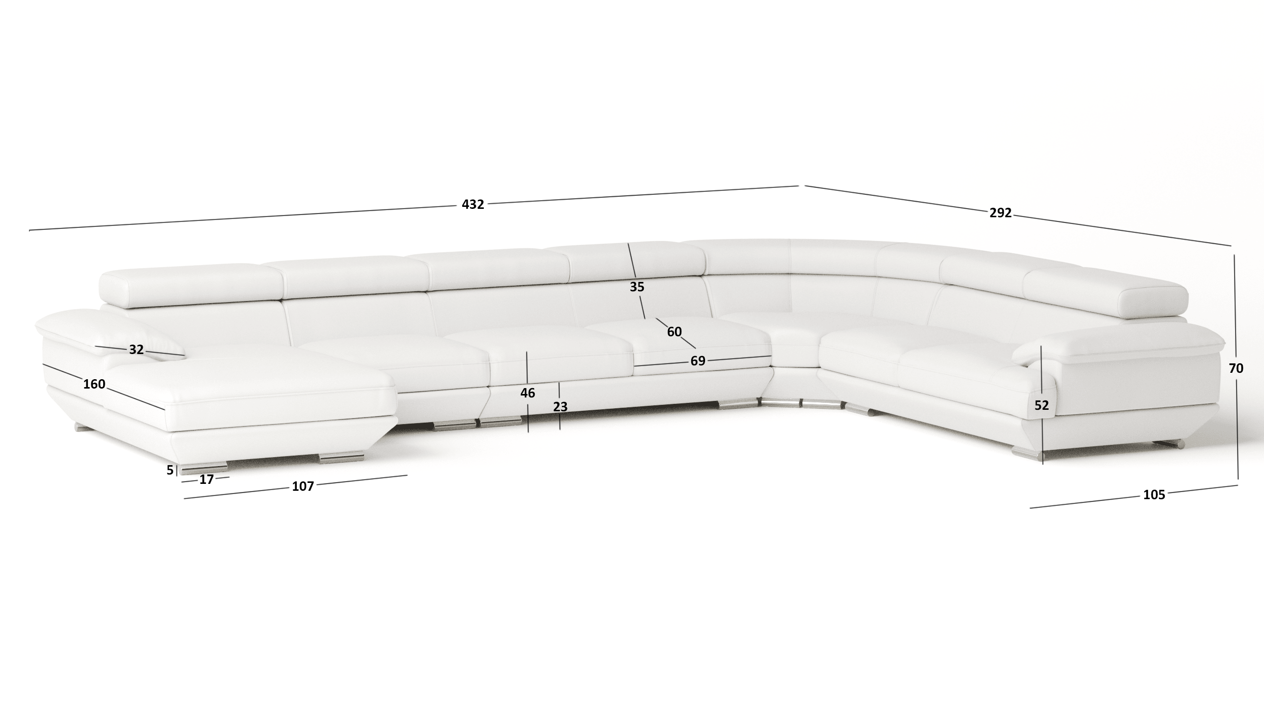 Lexington Leather Modular Lounge Option B 5 Thumbnail