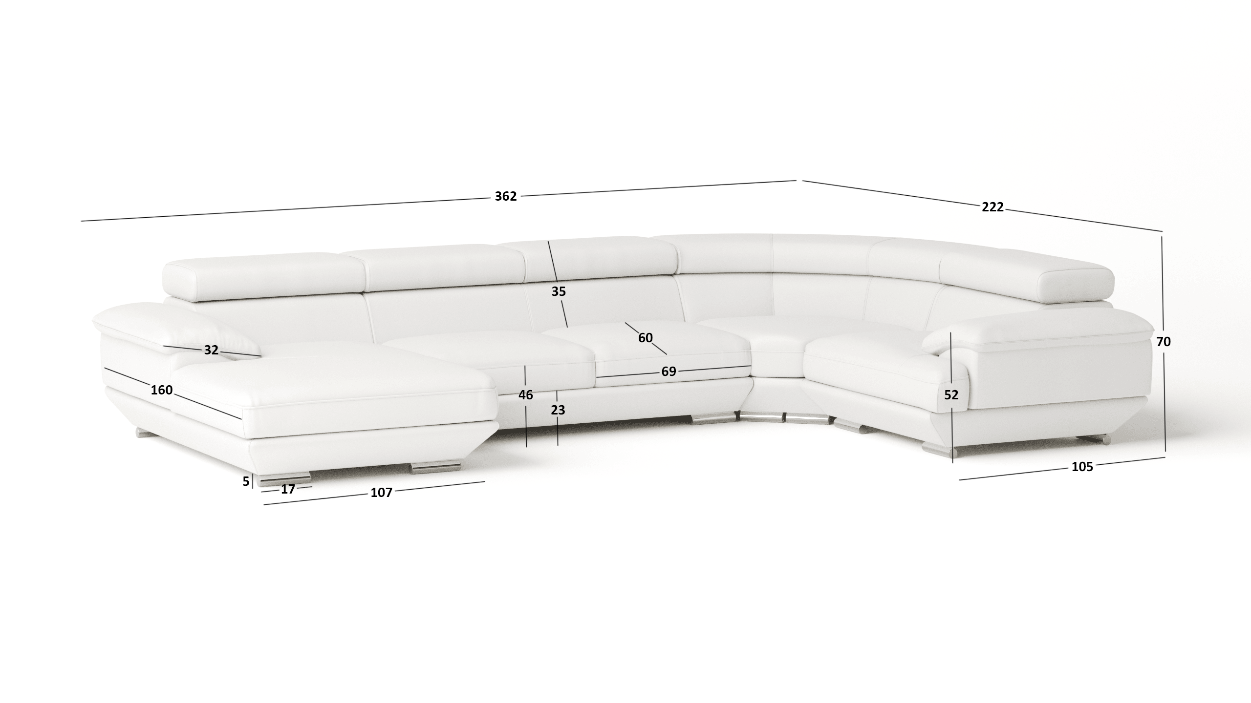 Lexington Leather Modular Lounge Option C 5 Thumbnail