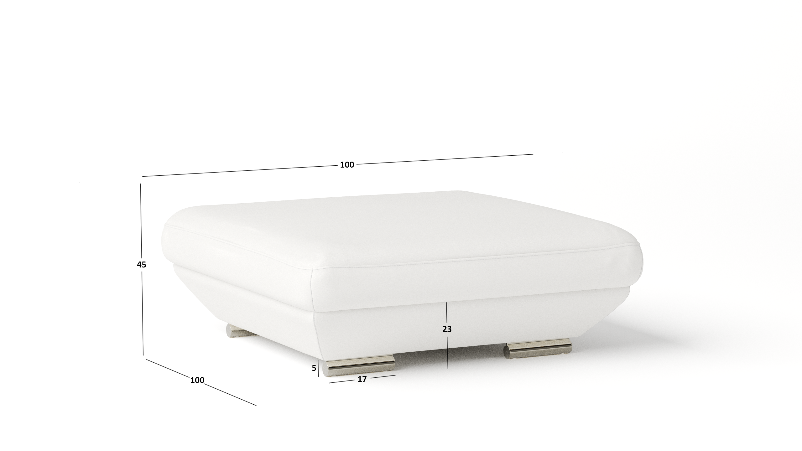 Lexington Leather Ottoman 100x100x45 5 Thumbnail