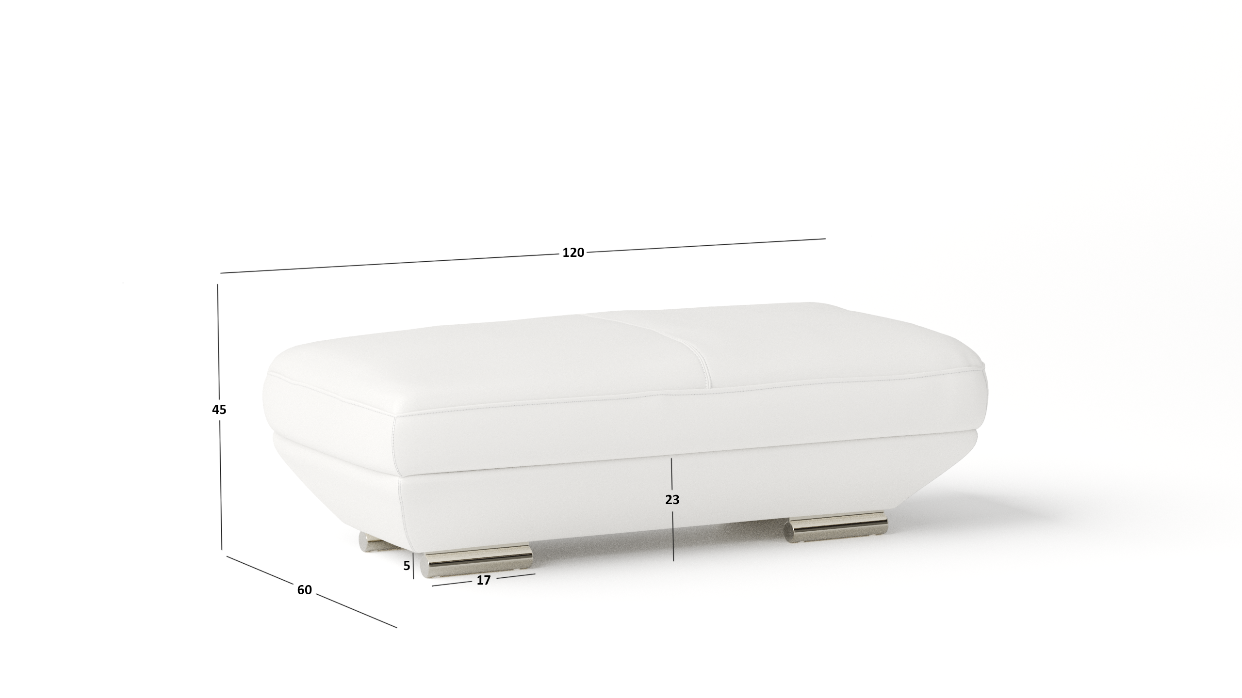 Lexington Leather Ottoman 60x120x45 5 Thumbnail