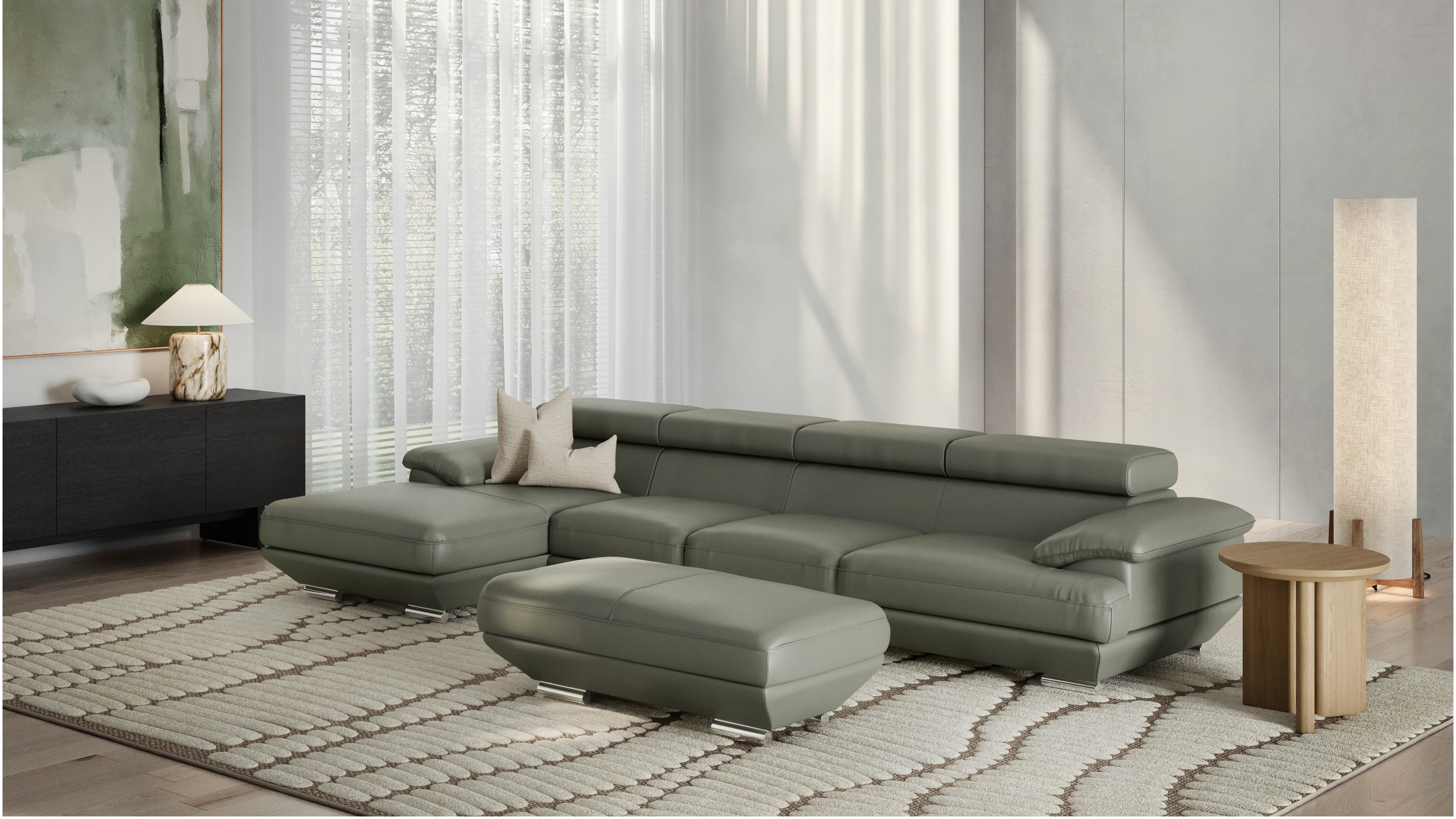 Lexington Leather Ottoman 60x120x45 5 Thumbnail