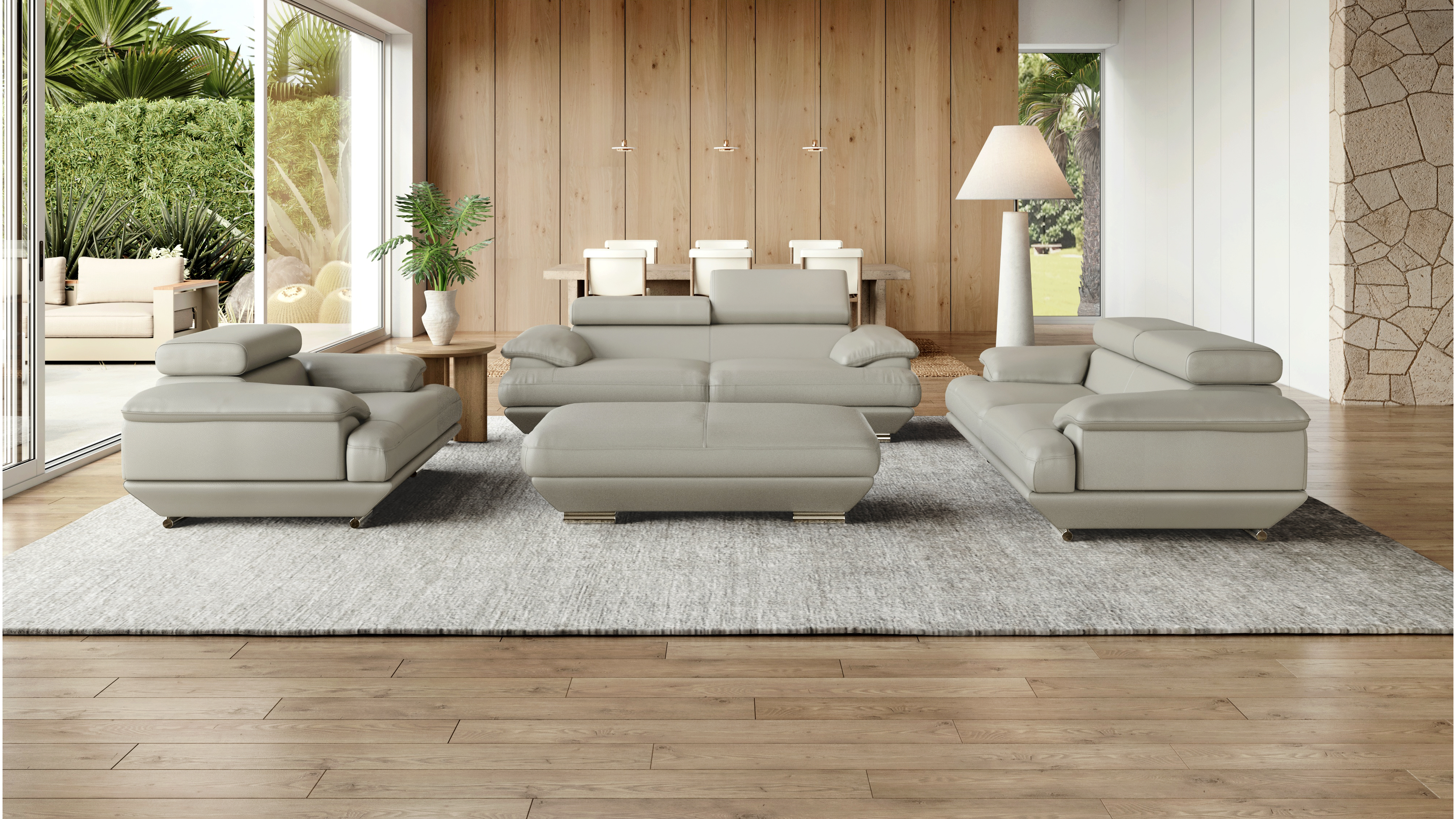 Lexington Leather Ottoman 75x130x45 5 Thumbnail
