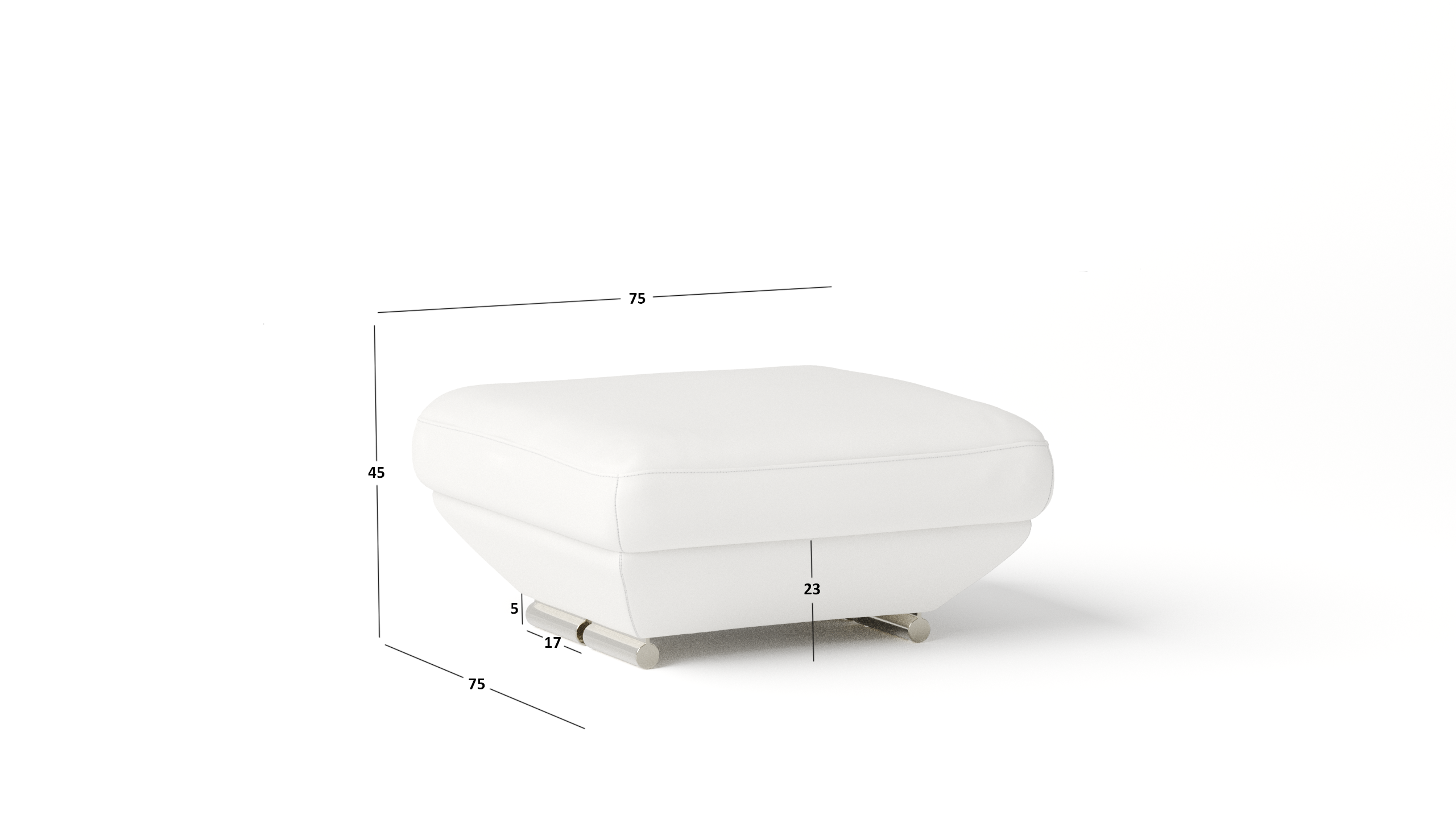 Lexington Leather Ottoman 75x75x45 5 Thumbnail