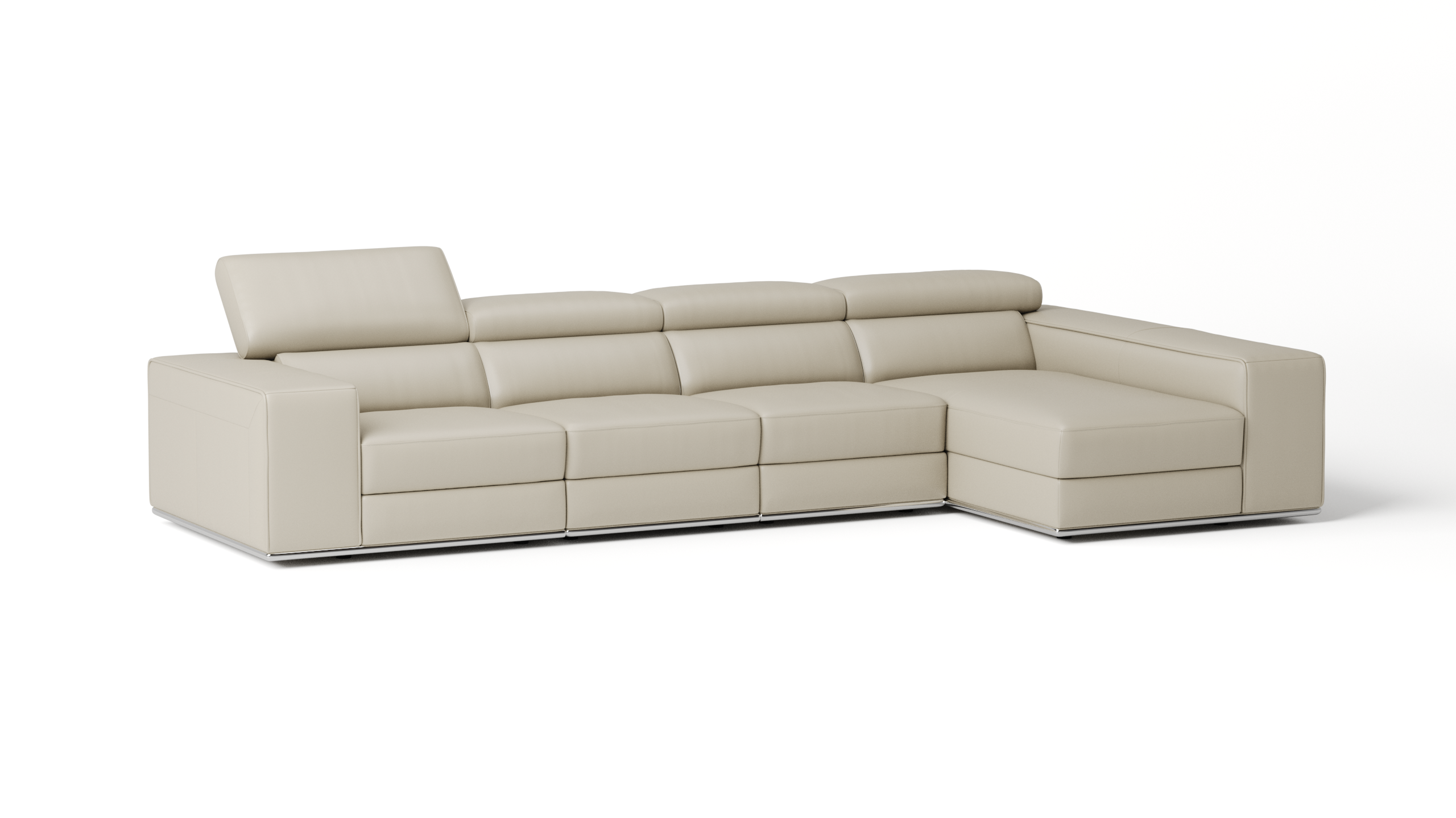 Lorenzo Leather Chaise Lounge Option B 4 Thumbnail