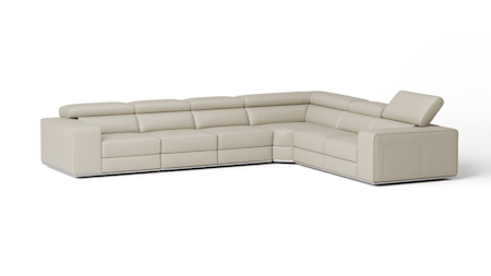 Lorenzo Leather Corner Lounge Option B