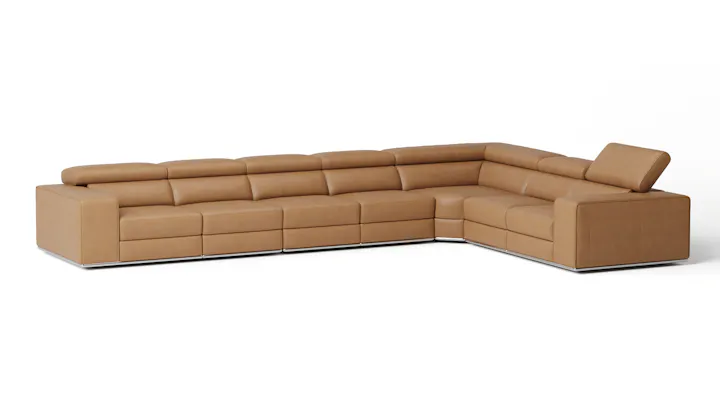 Lorenzo Leather Corner Lounge Option C