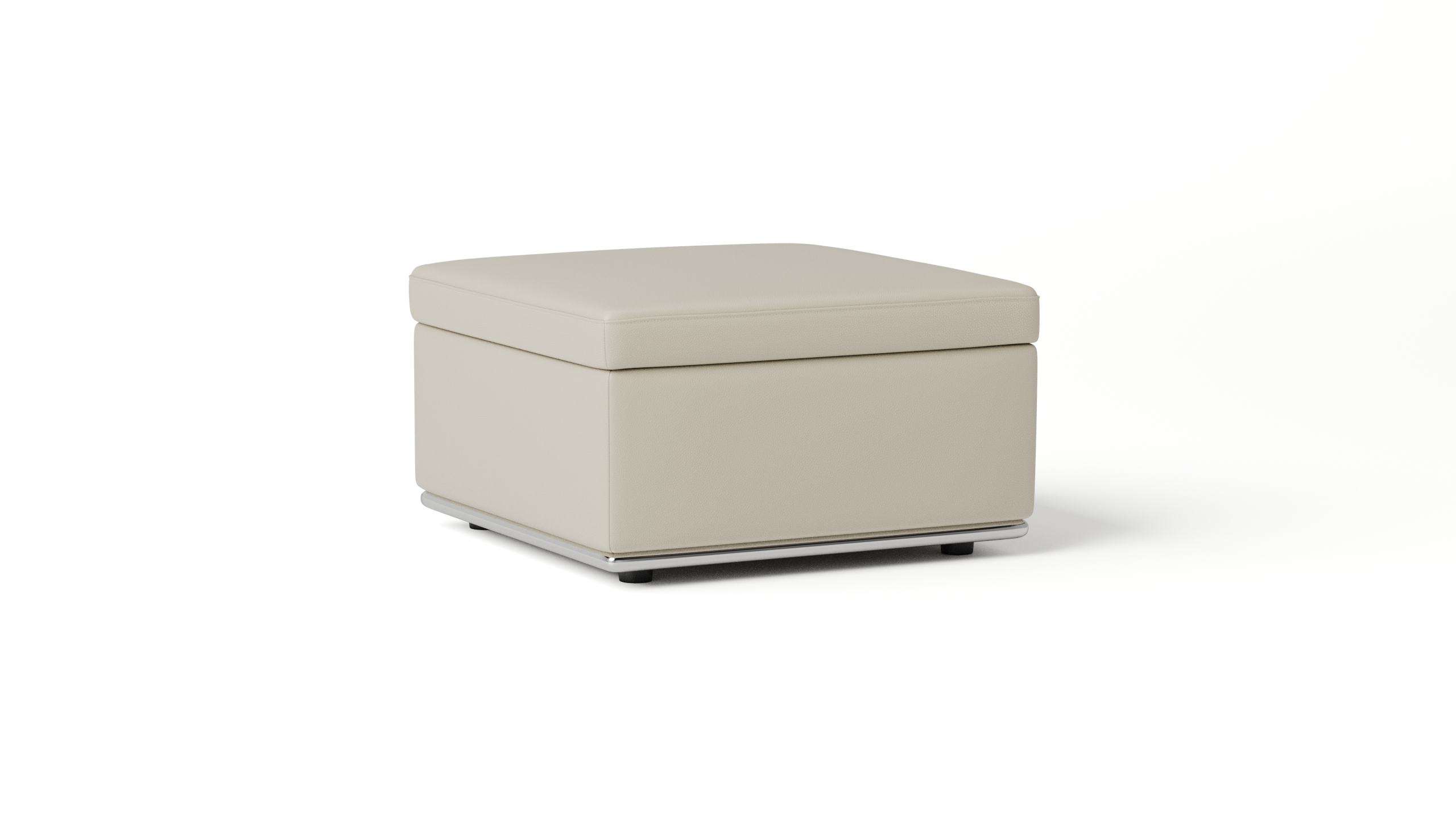 Lorenzo Leather Ottoman With Storage 5 Thumbnail