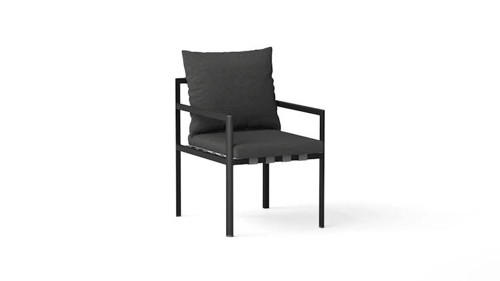 Manly Black Outdoor Dining Chair