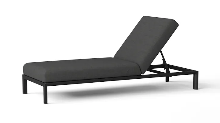 Manly Black Outdoor Sunlounge [2x Sunlounge Only]