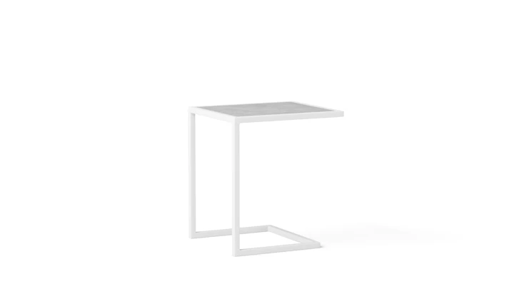 Manly White Outdoor Side Table