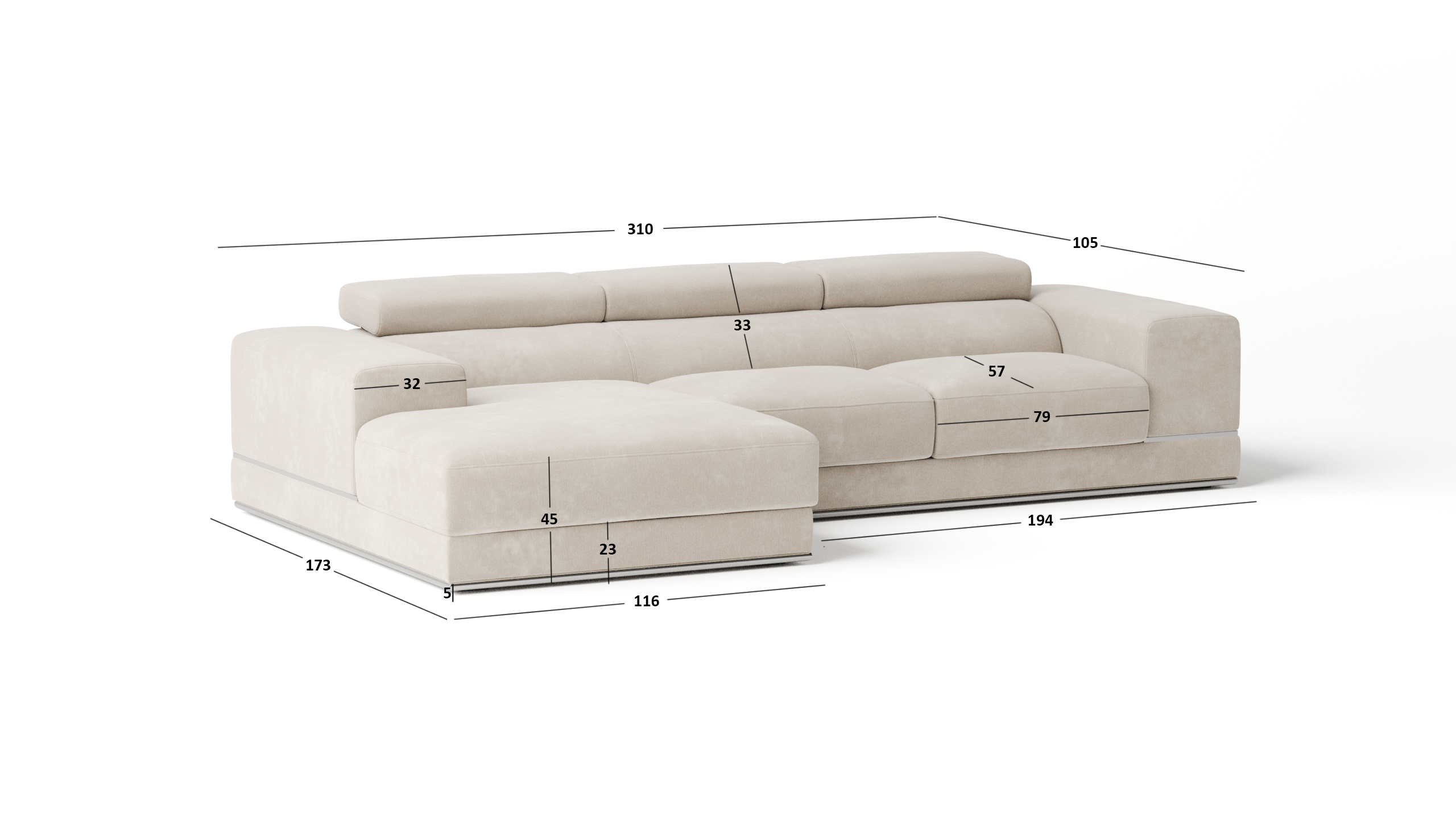 Napoleon Fabric Chaise Lounge Option A 14 Thumbnail