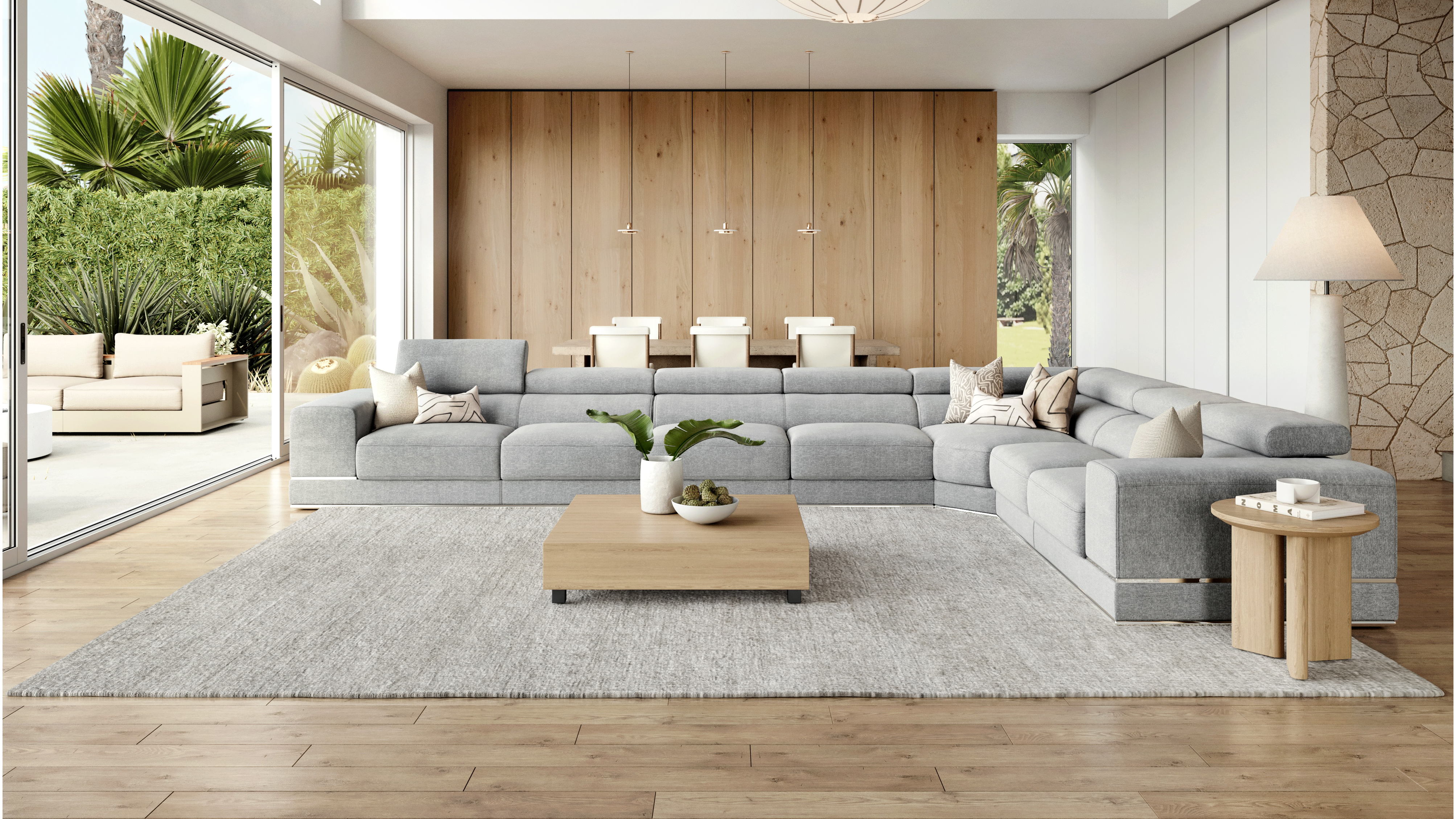 Napoleon Fabric Corner Lounge Option C