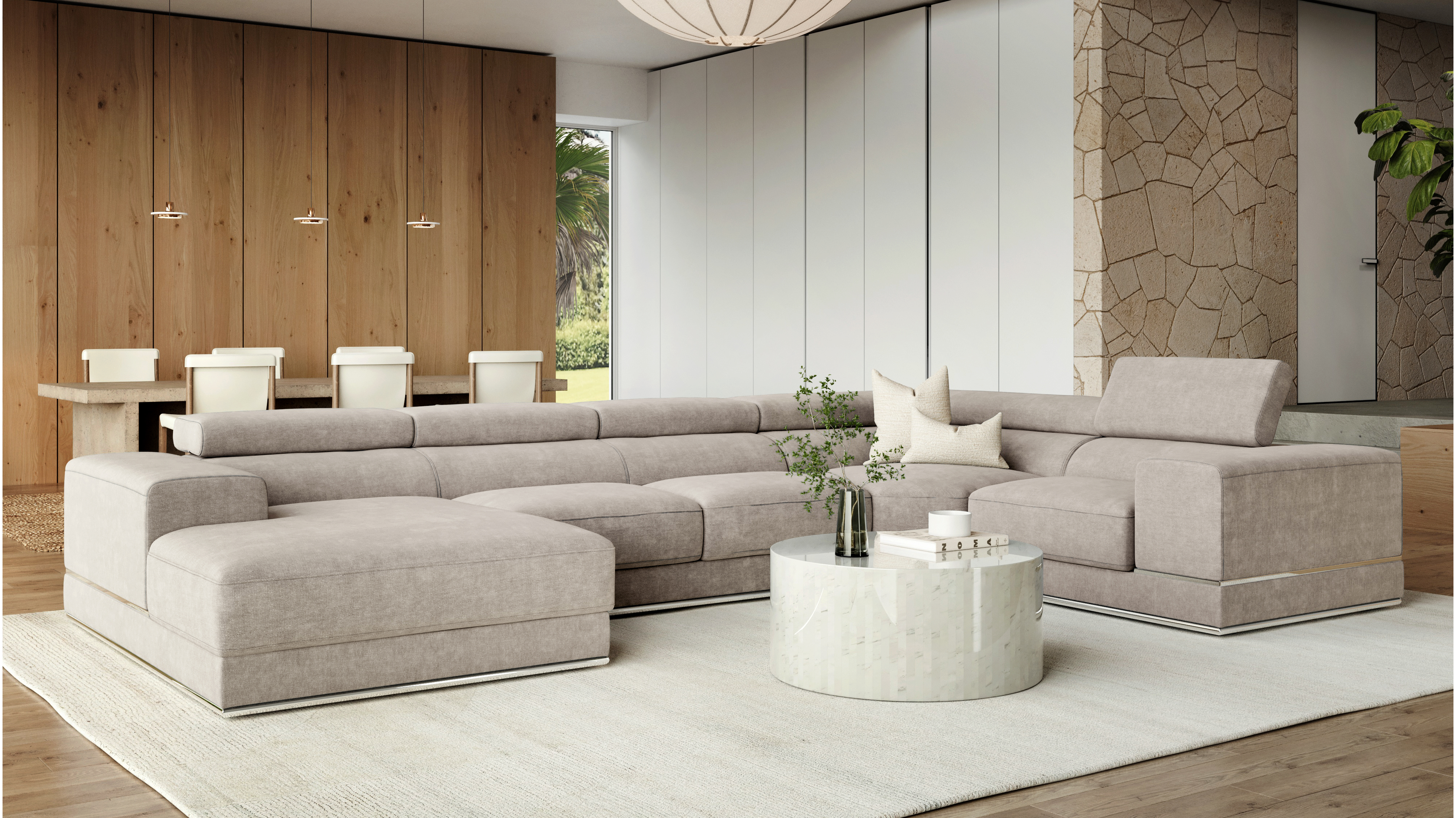 Napoleon Fabric Modular Lounge Option C
