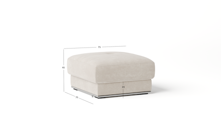 Napoleon Fabric Ottoman 100x100x45