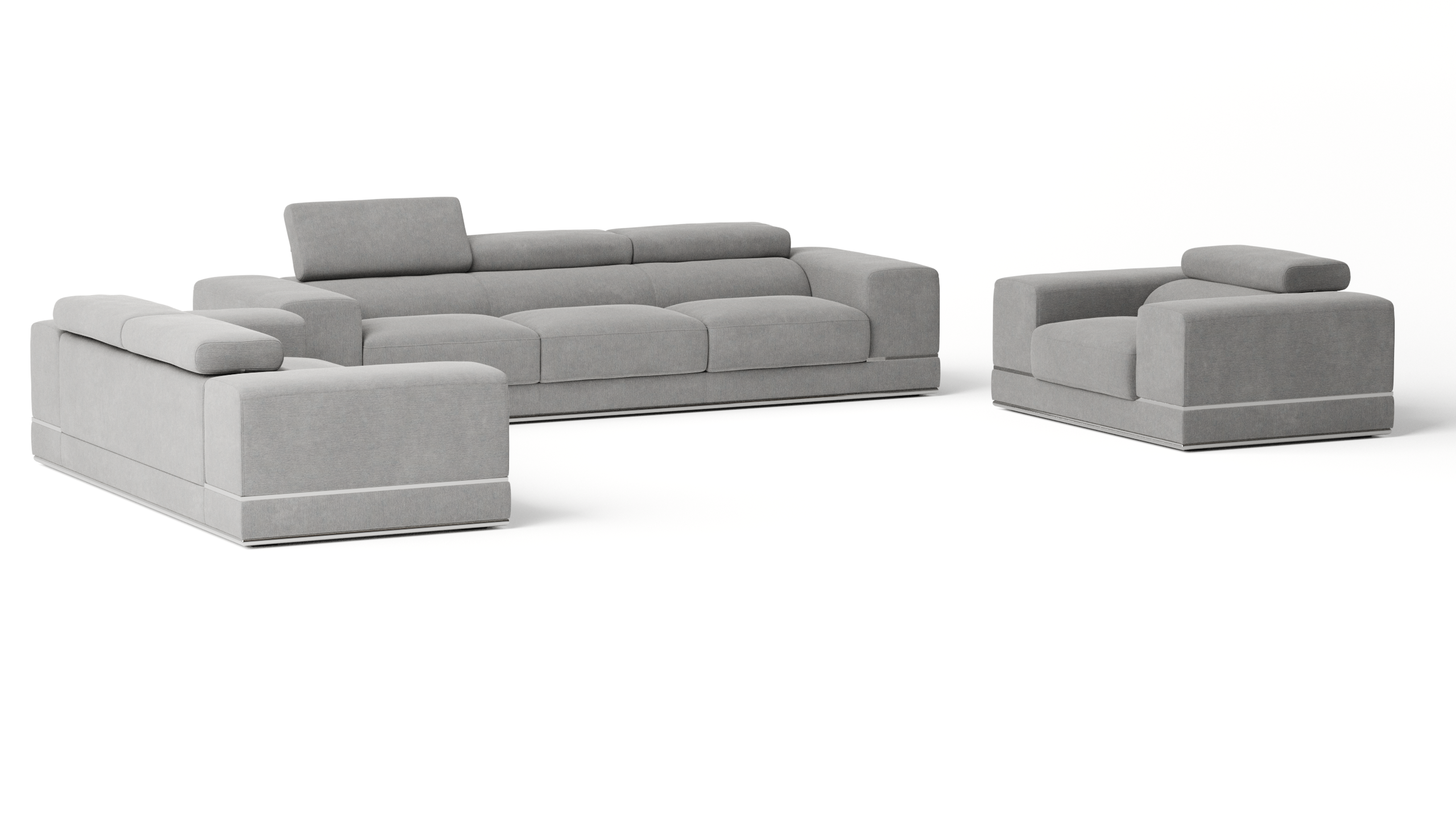 Napoleon Fabric Sofa Suite 3 + 2 + 1 11 Thumbnail