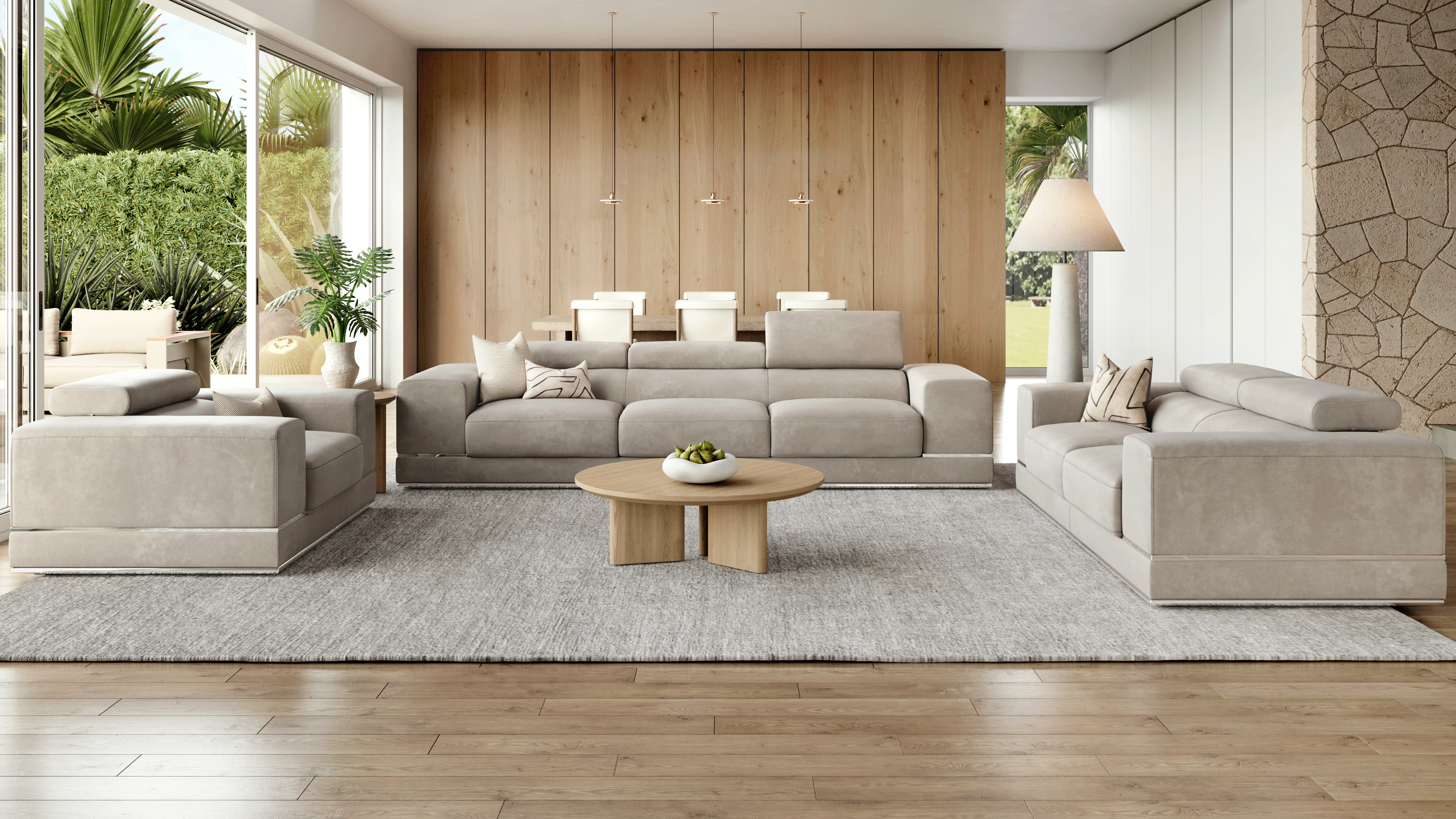 Napoleon Fabric Sofa Suite 3 + 2 + 1 11 Thumbnail