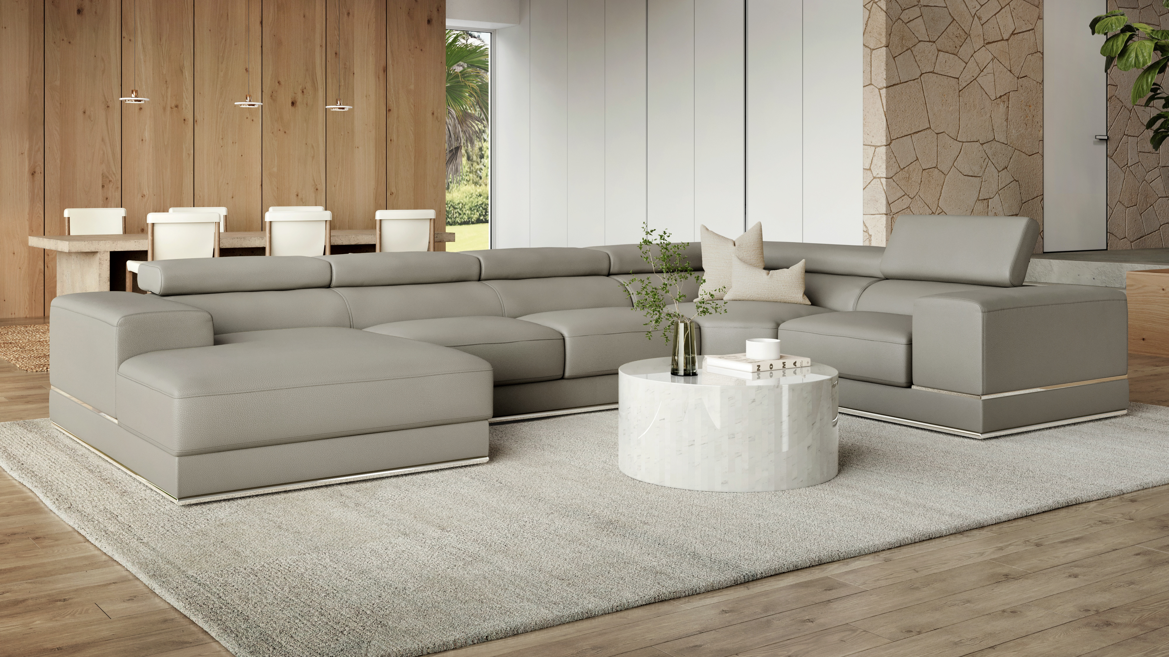 Napoleon Leather Modular Lounge Option C 5 Thumbnail