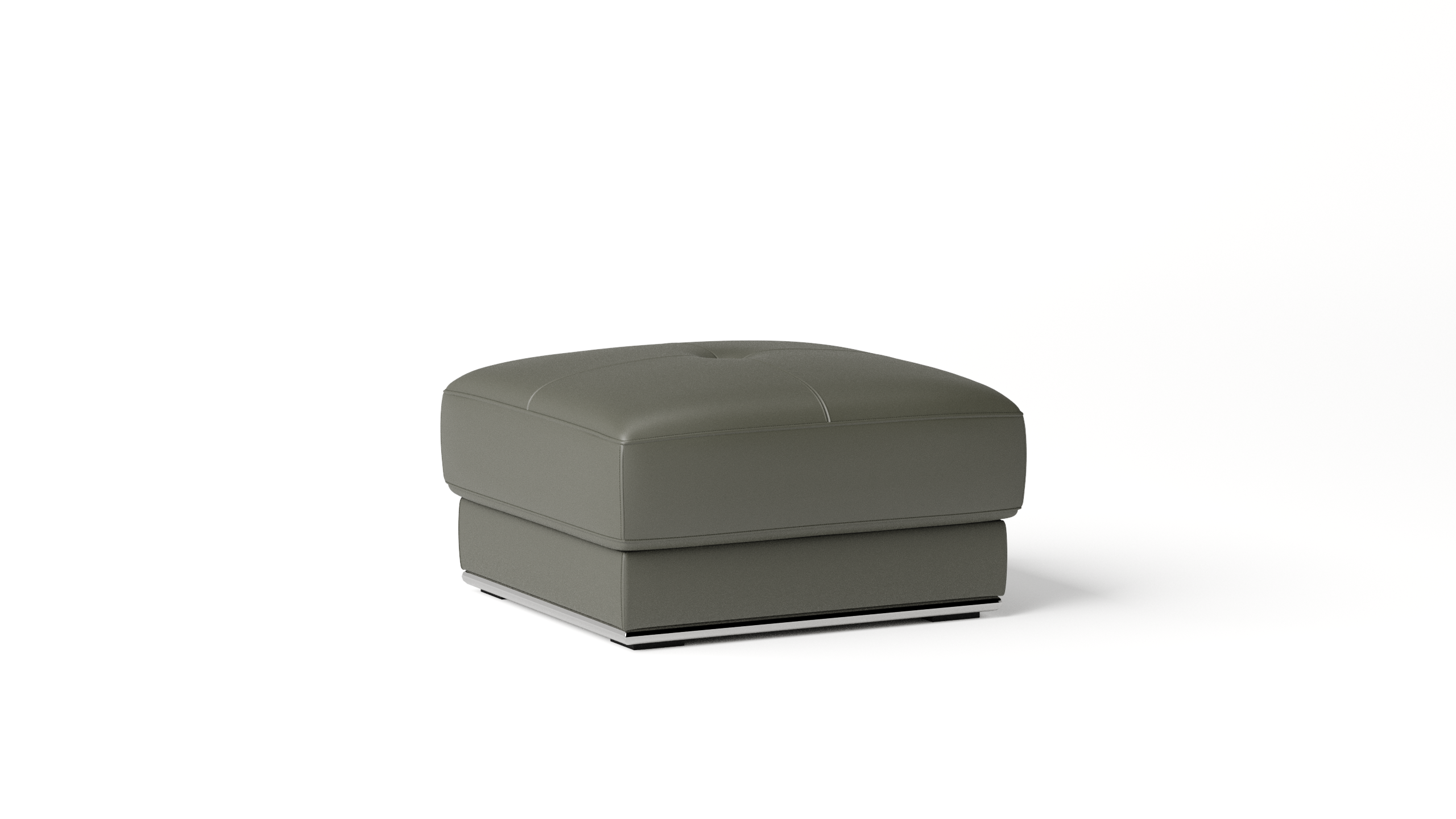 Napoleon Leather Ottoman 75x75x45 2 Thumbnail