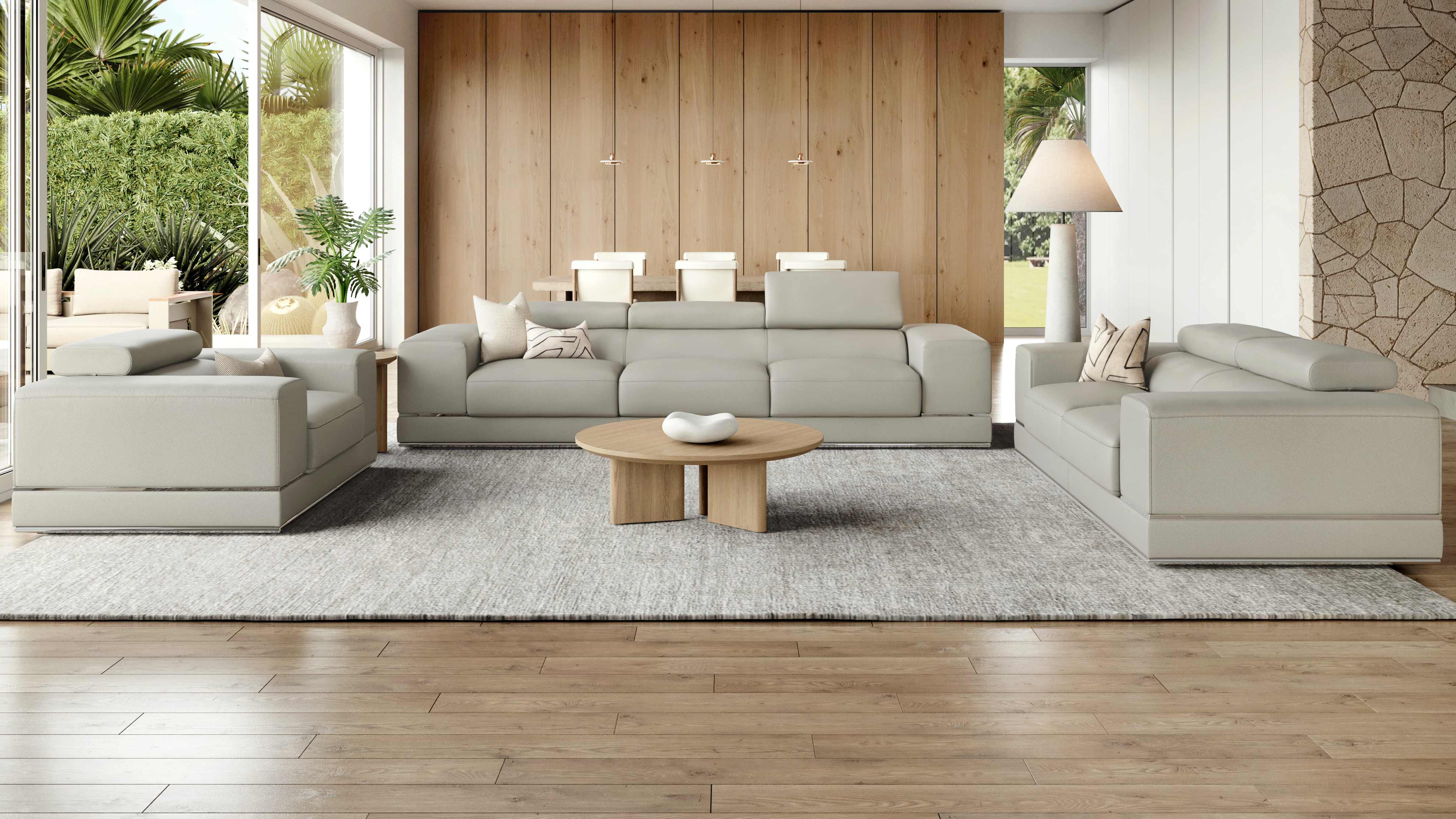 Napoleon Leather Sofa Suite 3 + 2 + 1