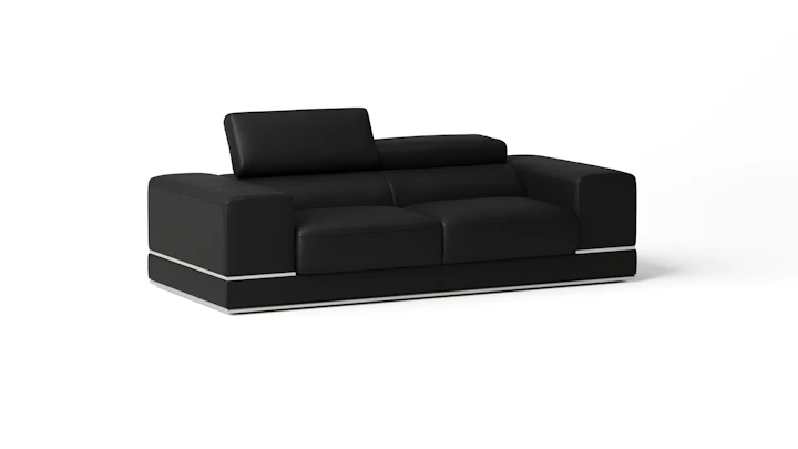 Napoleon Leather Two Seat Sofa