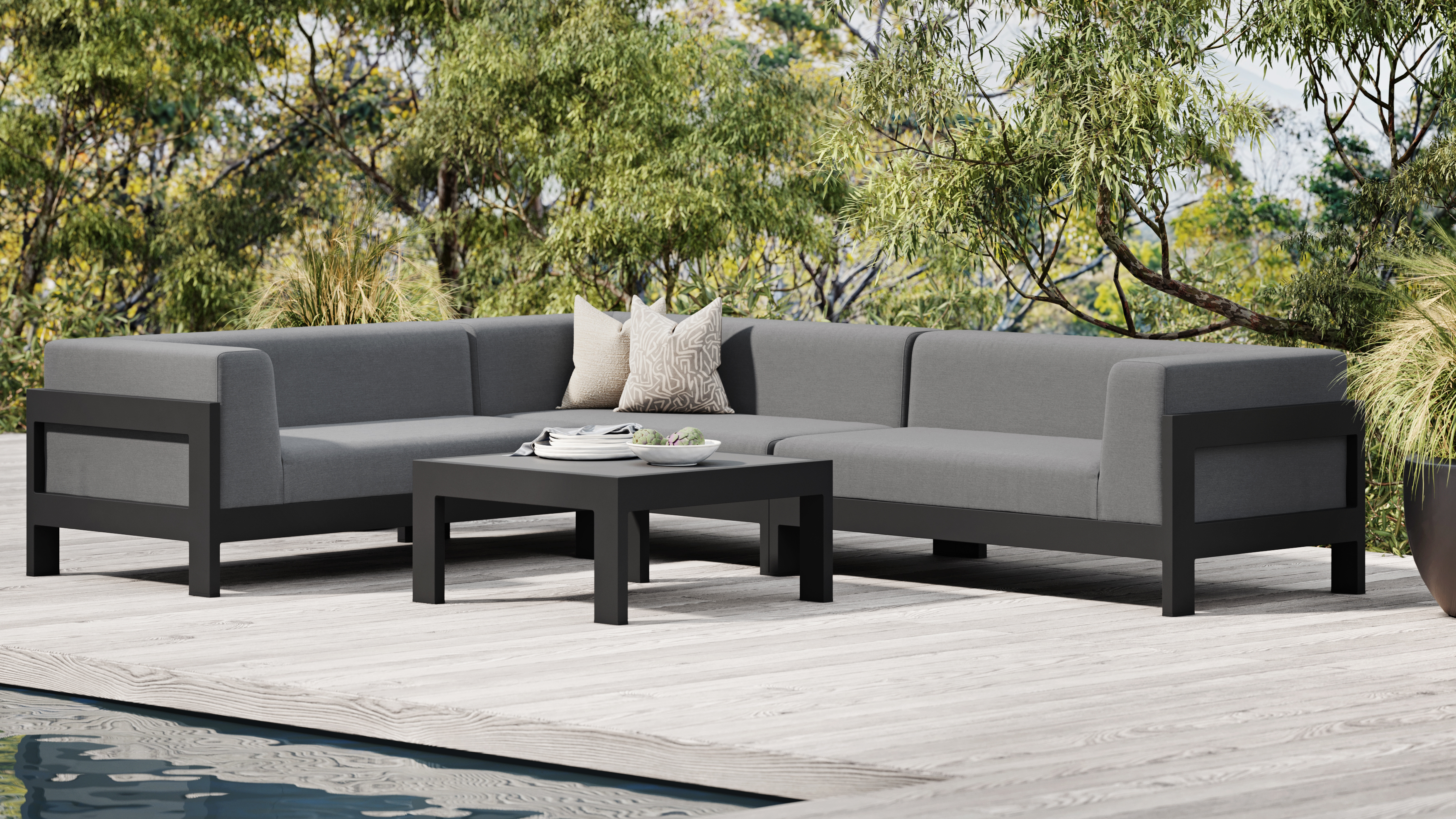 New Noosa Black Outdoor Coffee Table 3 Thumbnail