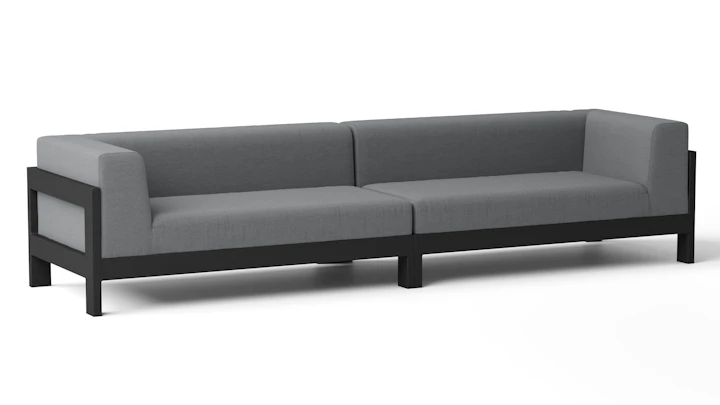 New Noosa Black Outdoor Fabric Lounge