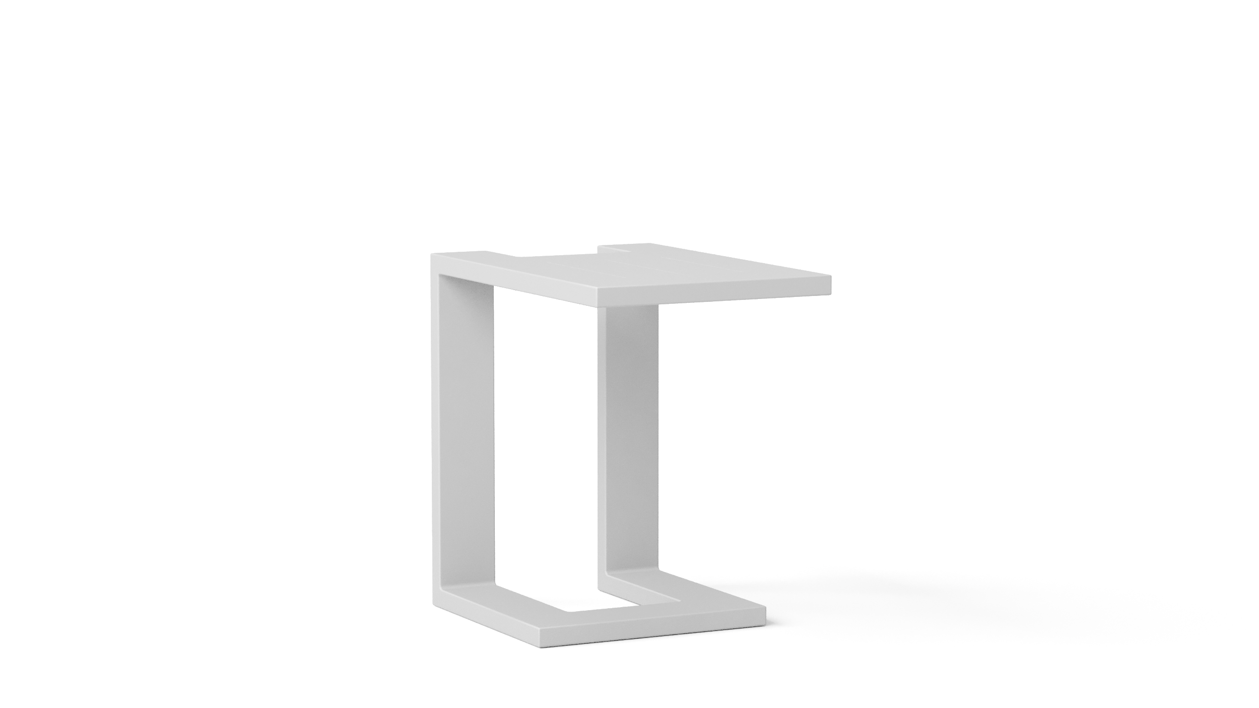 New Noosa White Outdoor Aluminium Side Table 4 Thumbnail