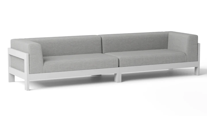 New Noosa White Outdoor Fabric Lounge