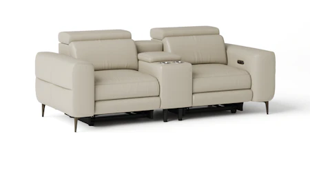 Osten Leather 2 Seat Home Theatre Recliner Lounge