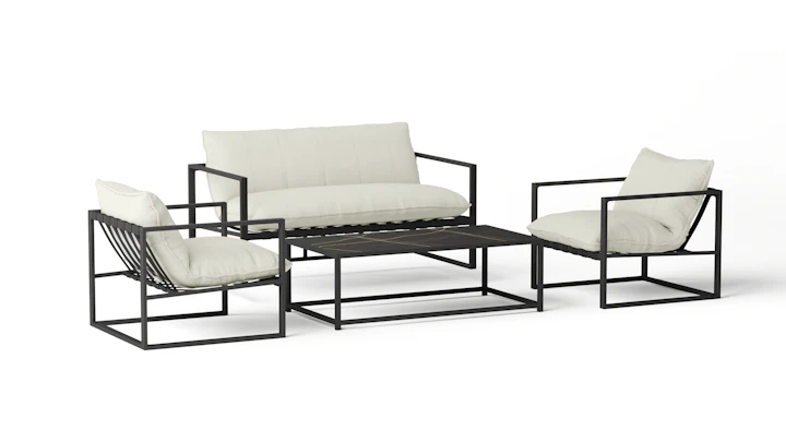 Reef Outdoor Sofa Suite 2+1+1 With Coffee Table