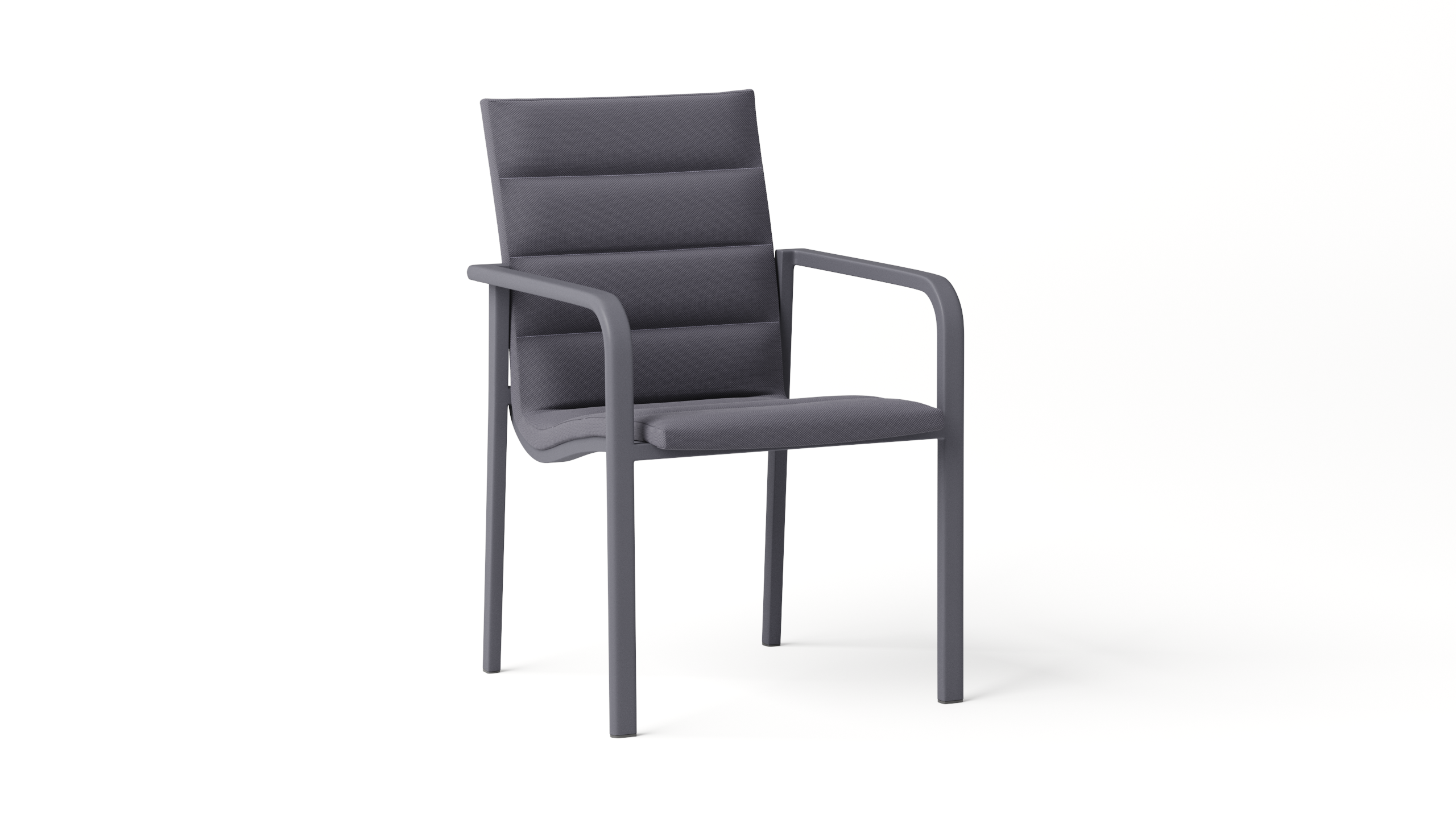 Santa Monica Charcoal Outdoor Dining Chair - Set Of Two 4 Thumbnail